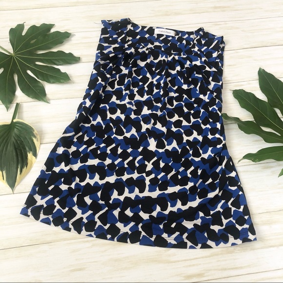 Calvin Klein Tops - Calvin Klein size small shirt blue black white.